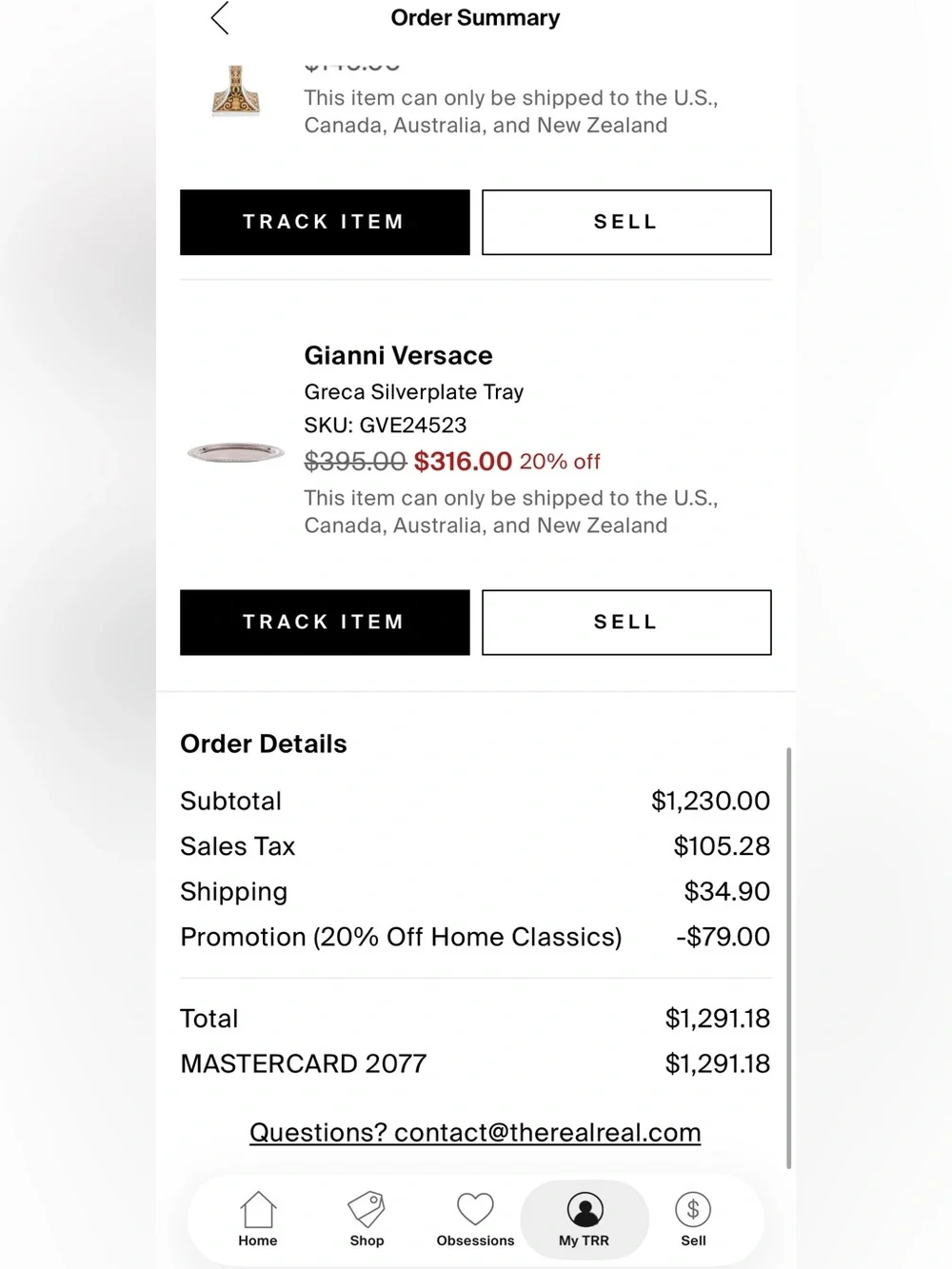 Gianni Versace Greca Silverplate Tray